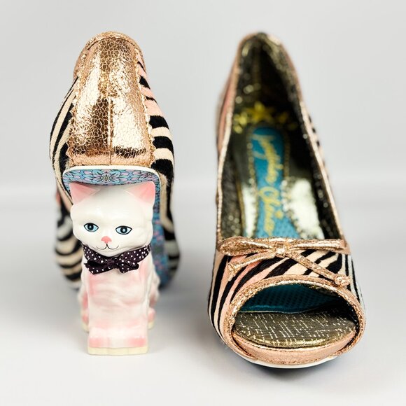 Irregular Choice Paw Print Cat Character Heels – Size 39 / UK 6 – Rare Collector - Picture 1 of 7